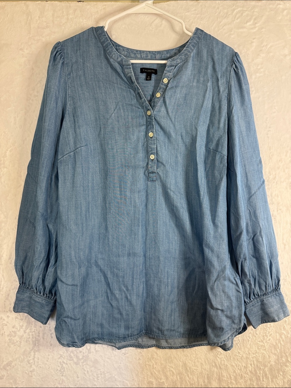 Talbots Light Blue Chambray Tunic Medium